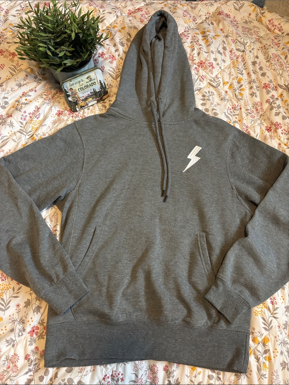 2-$30 or 1-$20 Ampersand Gray Lightning Bolt Hoodie